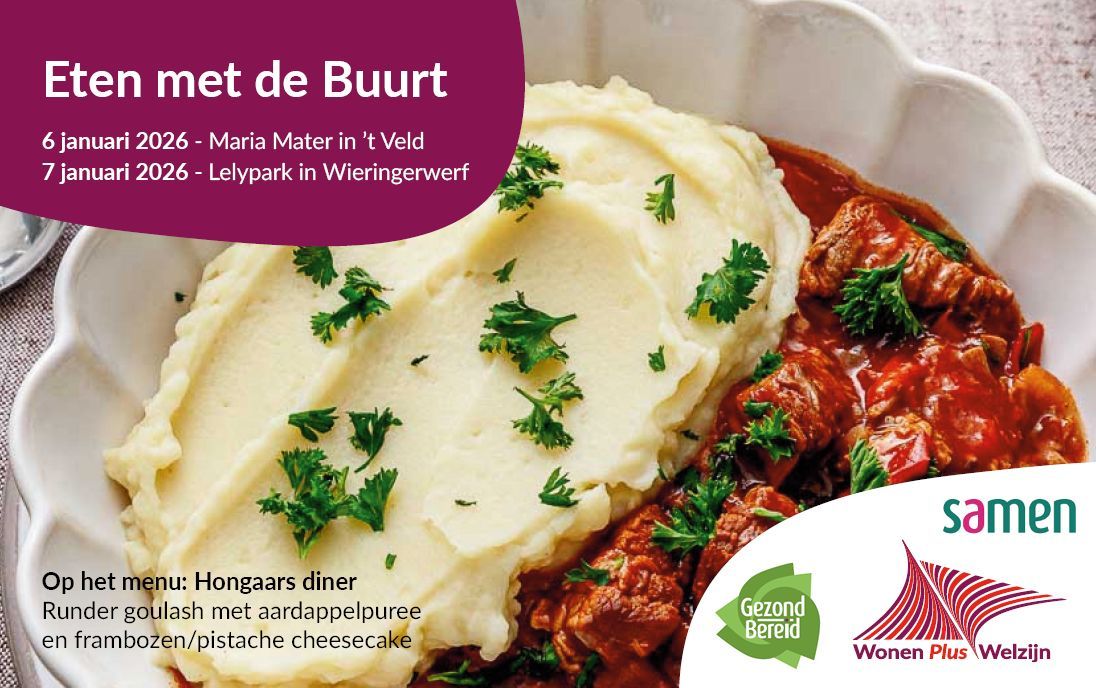 Gezellig samen eten met de buurt