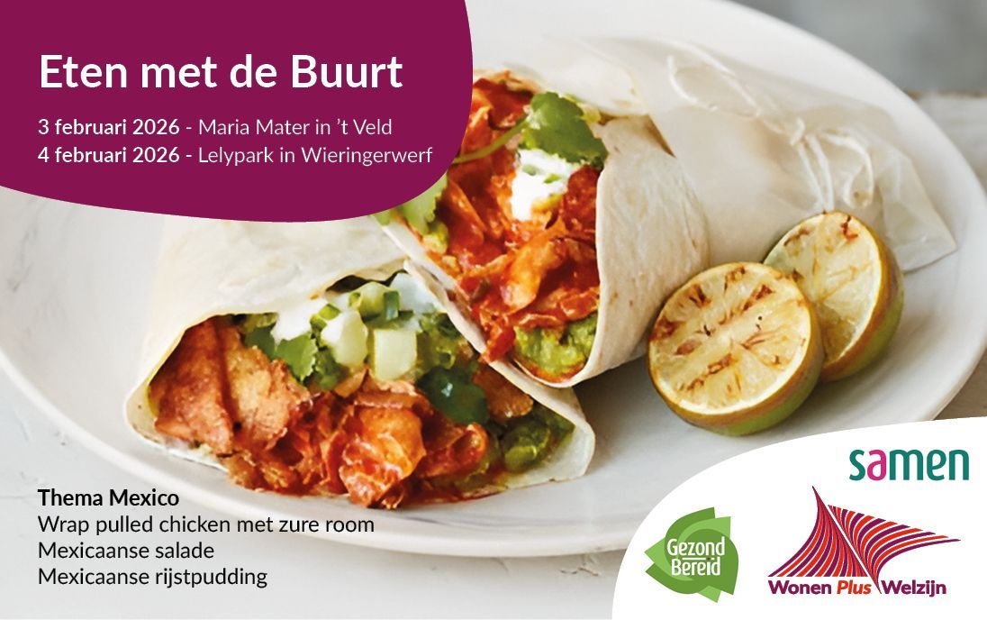 Gezellig samen Mexicaans eten met de buurt