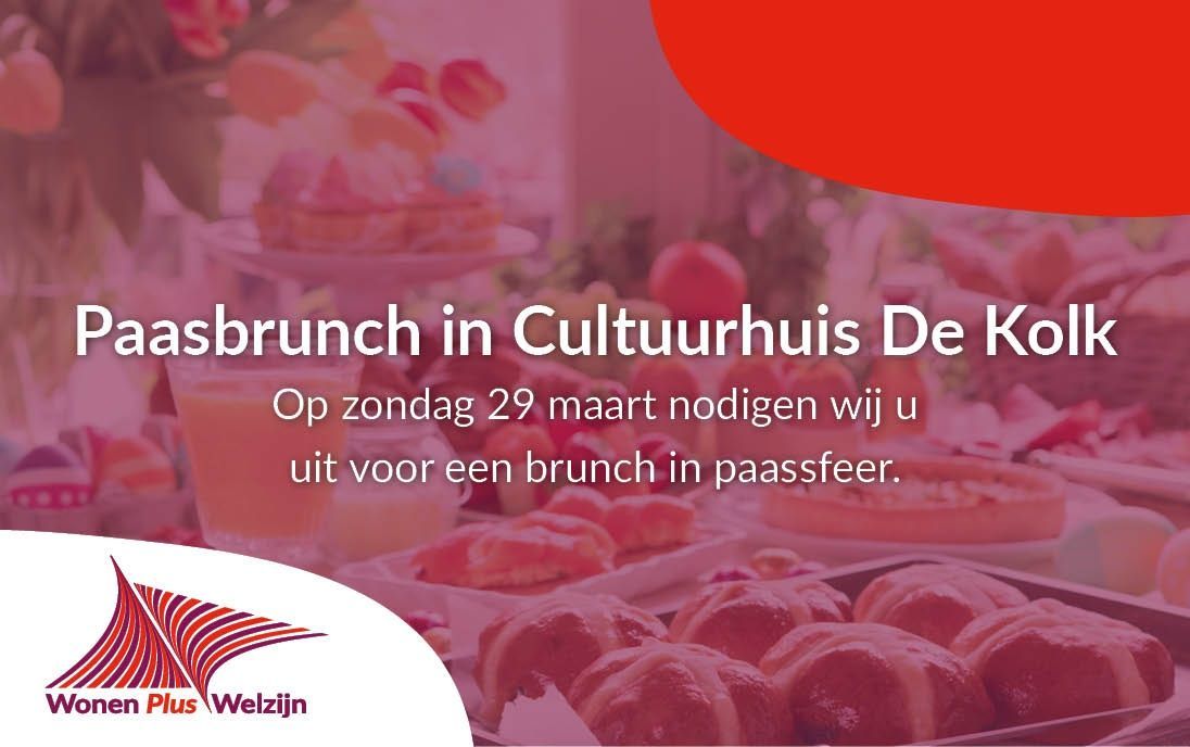 Paasbrunch in Cultuurhuis De Kolk in Lutjewinkel