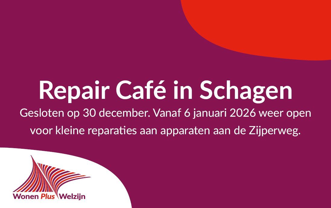 Repair Café in Schagen gesloten op 30 december