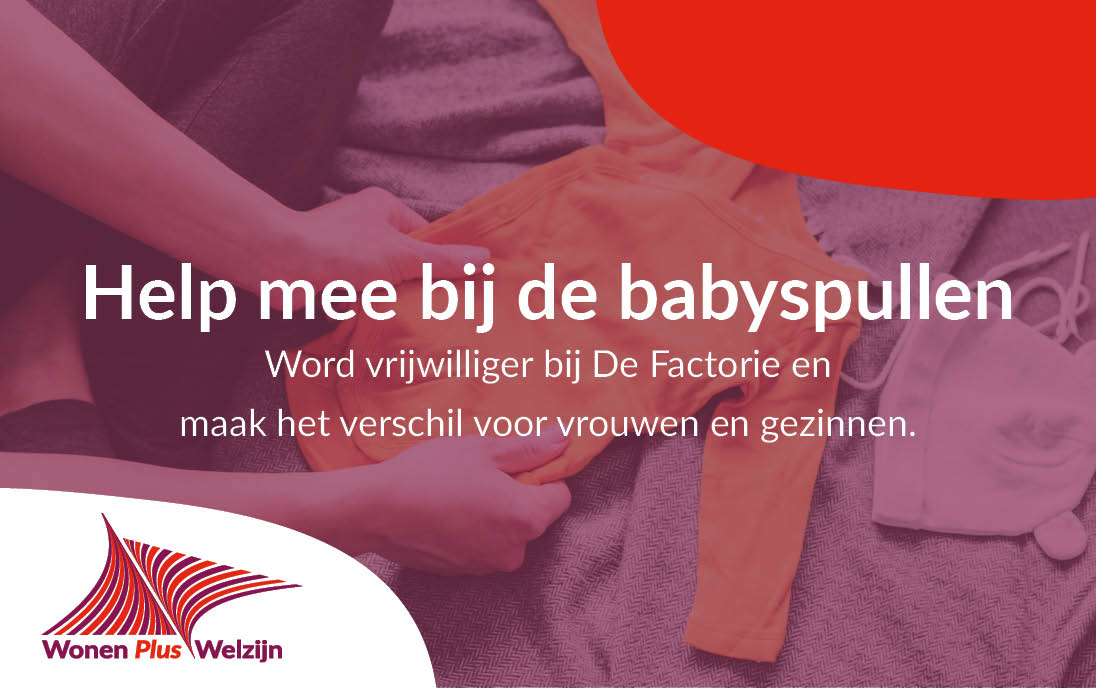 Vrijwilliger gezocht bij de babyspullen van De Factorie