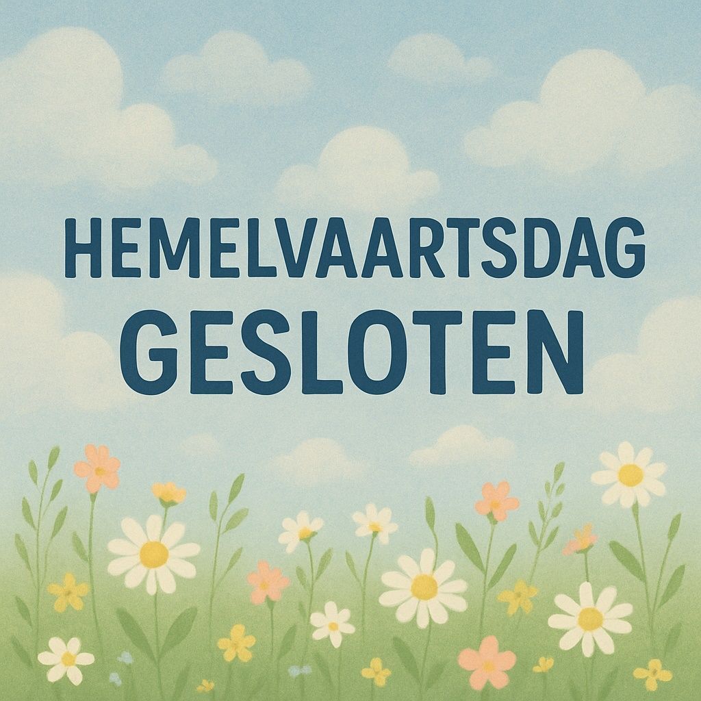 Hemelvaartsdag gesloten