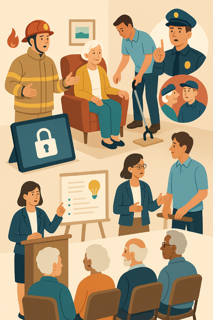 Informatiebijeenkomsten veilig en langer thuis