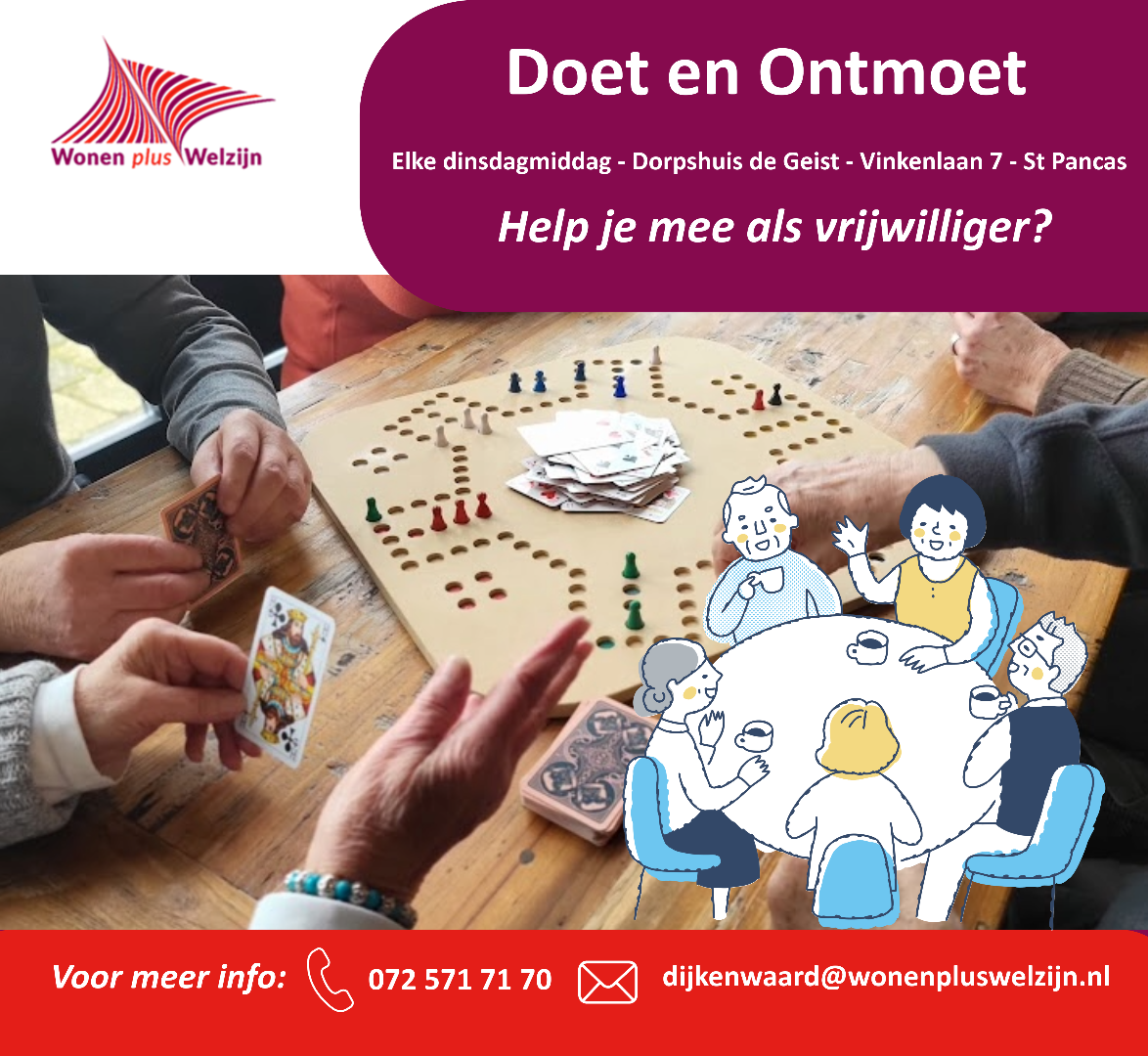 Vrijwilligers gezocht voor Doet & Ontmoetgroep De Geist